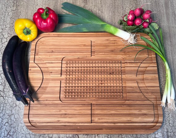 Organic Extra Large Bamboo Cutting Board - Extra Large Wood Cutting Board -  Bamboo Chopping Board for Meat Cheese and Vegetables - Large Wooden