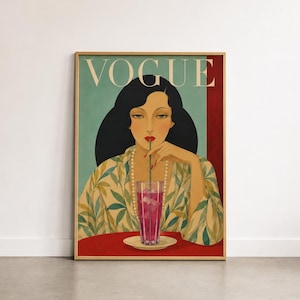 レア　VOGUE ヴィンテージ　壁掛け Vintage Vogue Frame - Etsy