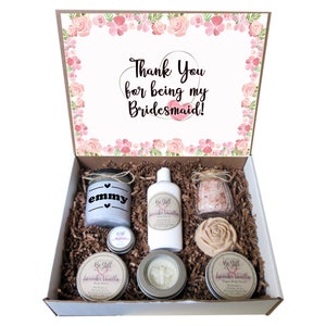 Personalized Bridesmaid Gift Box | Thank You Bridesmaid Gift | Self Care Gift Box | Custom Gift Box | Care Package for Her