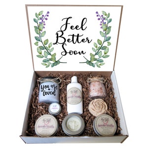 Feel Better Soon Care Package | Personalized Get Well Gift  | Self Care Gift Box | Get Well, Injury, Surgery, Sickness