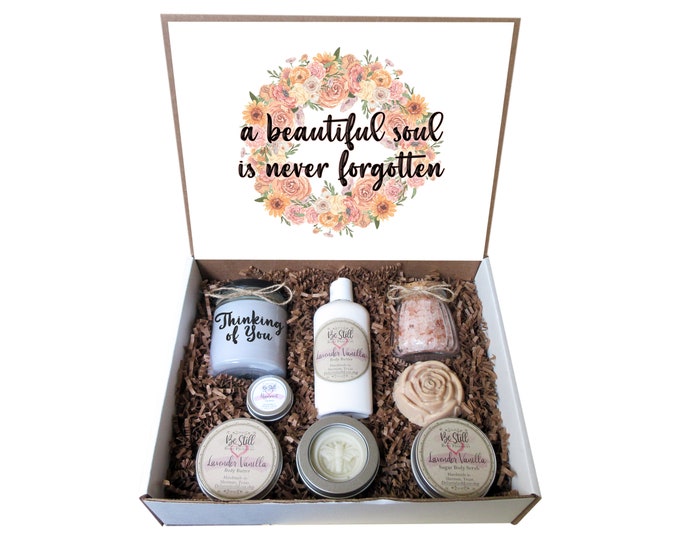 Sympathy Gift Box | Personalized Gift Box | Self Care Gift Box | Grief Care Package | Bereavement, Condolences, Thinking of You