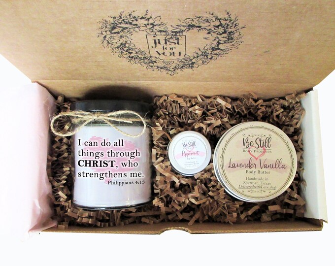 Christian Gift | Philippians 4:13 | I Can Do All Things | Scripture Gift | Christian Gift Box ...