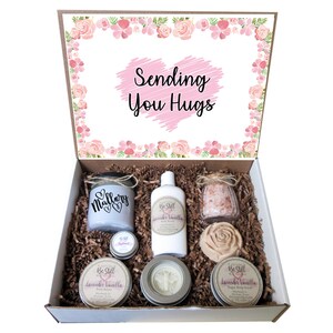 Sending You Hugs Gift Box | Self Care Gift Box | Custom Gift Box | Personalized Care Package | Get Well, Encouragement, Cheer Up Gift