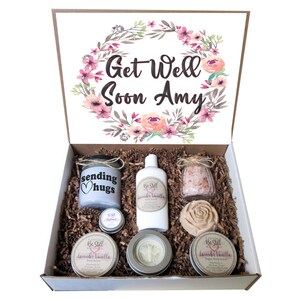 GET WELL GIFT | Personalized Gift Box | Feel Better Soon | Surgery Gift | Self Care Gift Box | Care Package | Friend, Coworker, Client