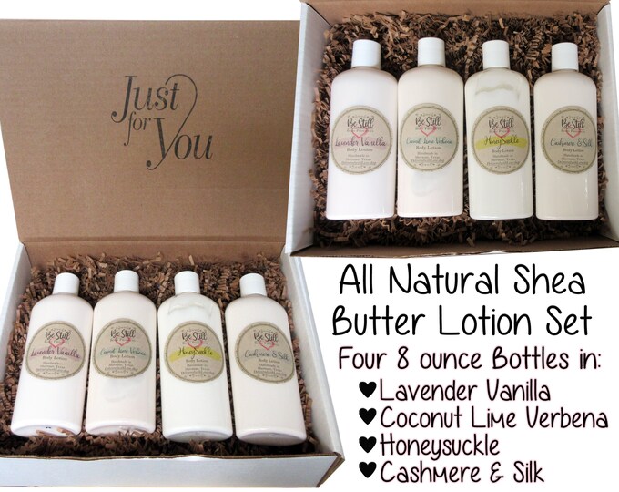 Lotion Gift Set | Natural Body Lotion | Organic Lotion | Spa Gift Box | Natural Moisturizer | Self Care Gift Box | Care Package | Vegan