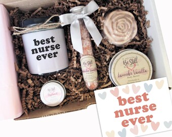 Nurse Ever Gift Box | Spa Self Care Package, Birthday Thank You Graduation