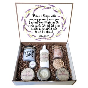 Peace I Leave With You | John 14:27 | Christian Gift Box | Self Care Gift Box | Care Package | Christian Encouragement, Get Well, Sympathy