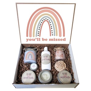 Going Away Gift | You Will Be Missed | Self Care Gift Box | Spa Gift Box | College Care Package | Retirement, Moving, New Job, Relocation