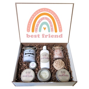 Best Friend Care Package | Boho Rainbow Gift Box | Self Care Kit | Thoughtful Gift for Her