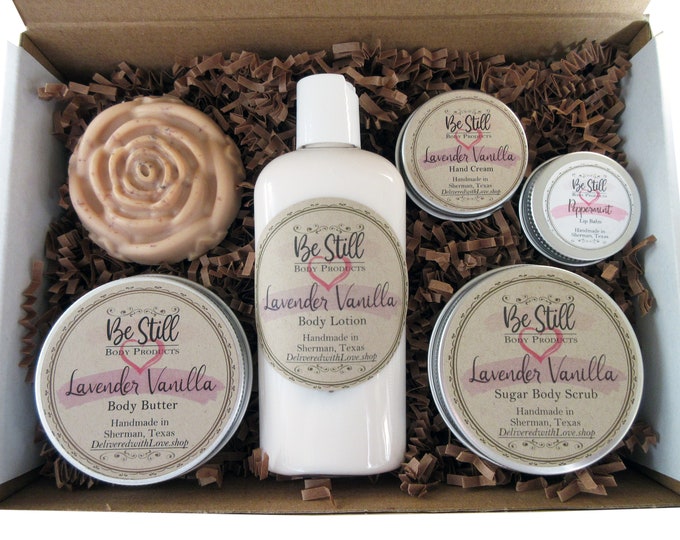 Hydration Box | Spa Gift Box | Natural Lotion | Shea Body Butter | Organic Hand Cream | Natural Lip Balm | Natural Moisturizers