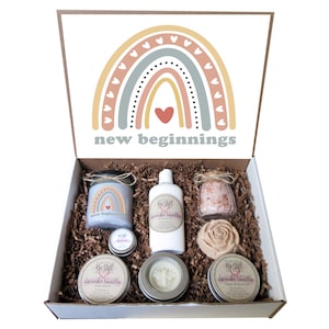 New Beginnings Gift Box | Moving Away Gift | New Job | Break Up | Divorce | Fresh Start | Recovery Gift | Self Care Gift Box | Spa Gift Box