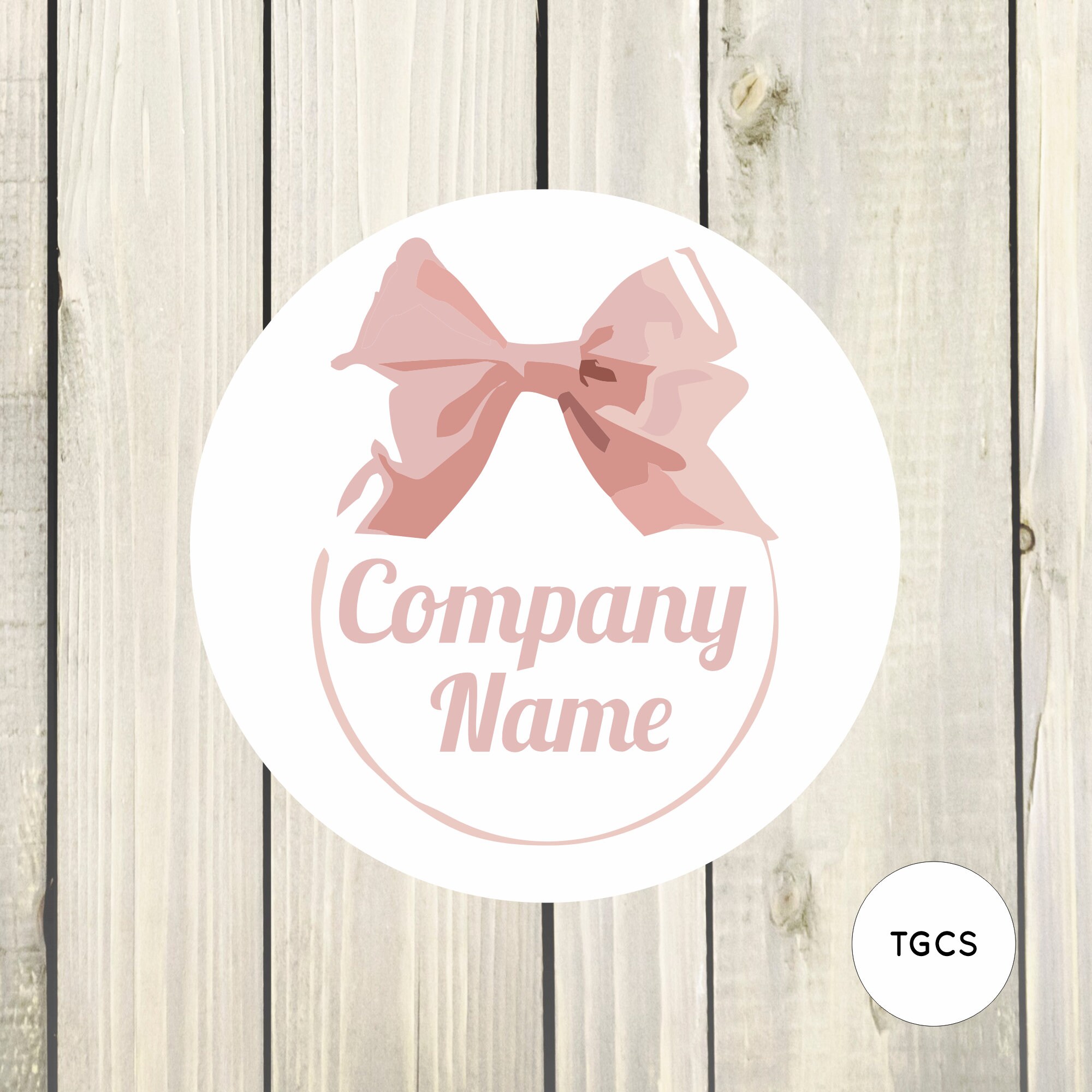 CUSTOM Hair Bows Company Stickers 37mm Circle & 51mm Circle Etsy UK