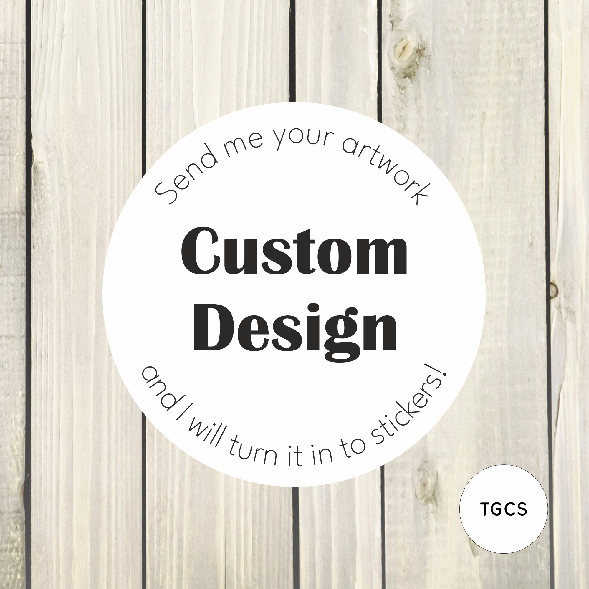 Custom Design Logo Stickers Matte or Glossy37mm, 51mm, 64mm & 88mm