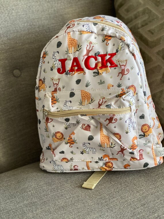 Personalised Backpack Kids Safari 