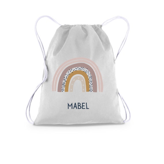 Personalised Peter Rabbit Drawstring Canvas Gym Pump PE Bag Personalised Peter Rabbit Drawstring Canvas Gym Pump PE Bag
