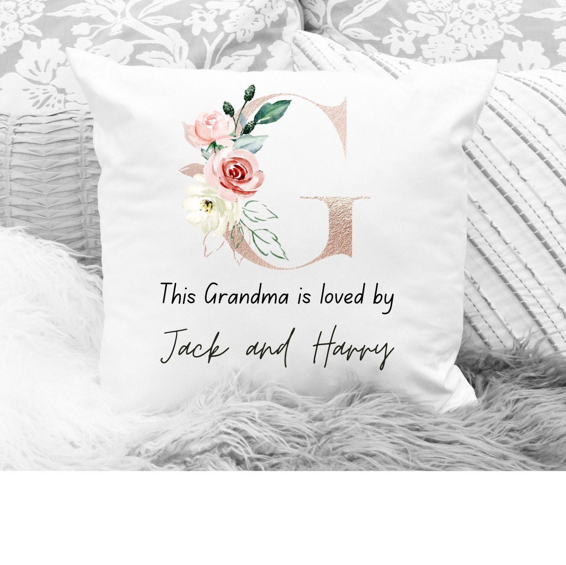 Personalised Nanny Cushion Nanny Gift Cushion Mothers Day