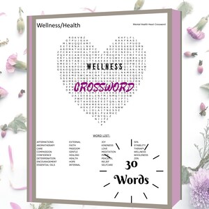 Mental Heath/Wellness Crossword