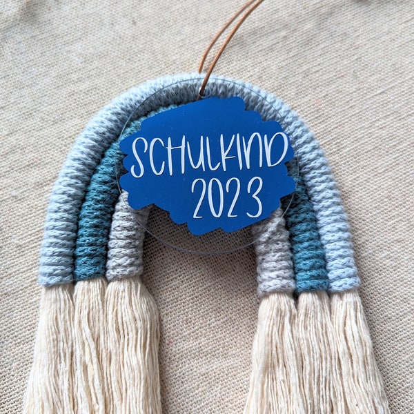 School bag tag blue * school enrollment * school beginners * gift for school enrollment * 1st class * school child * candy bag