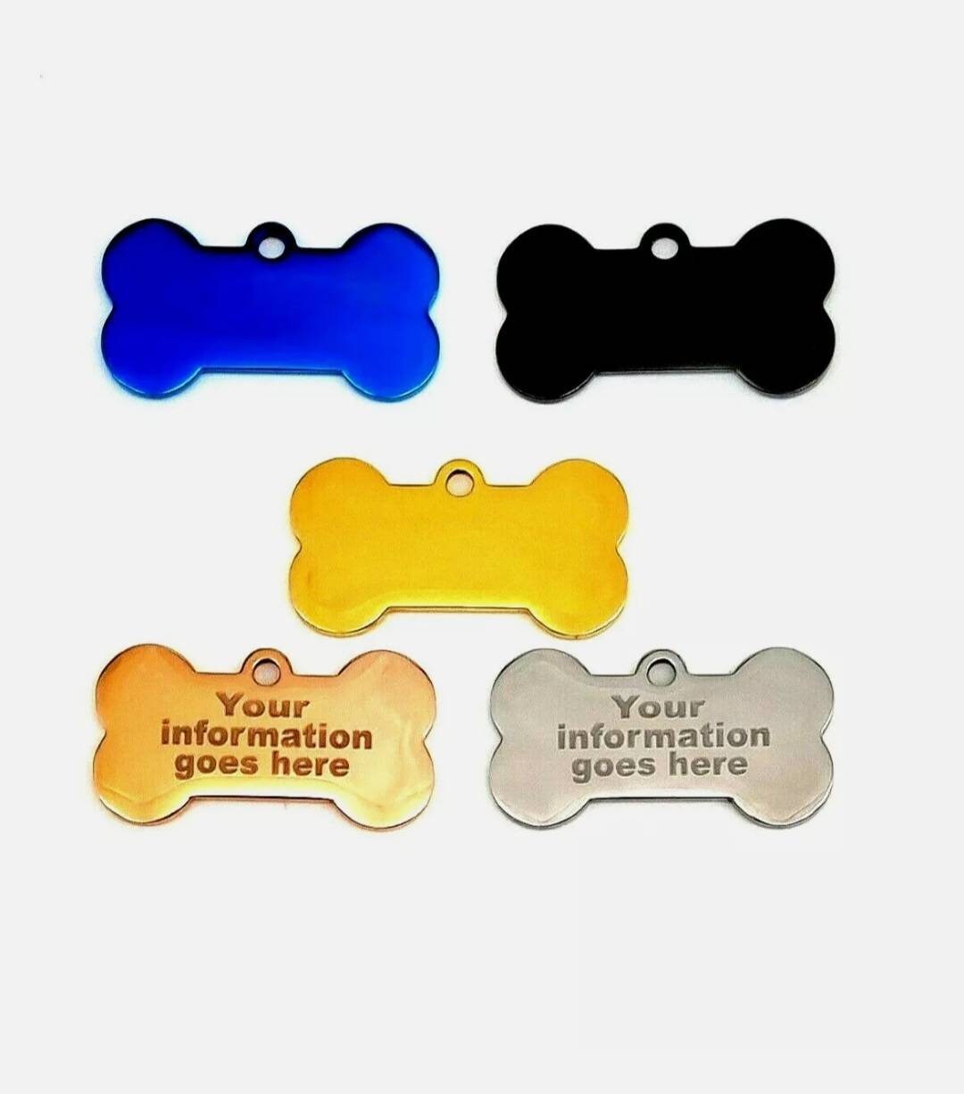 Personalised Engraved Pet ID Tags, Dog Tags, Stainless Steel Tag, High