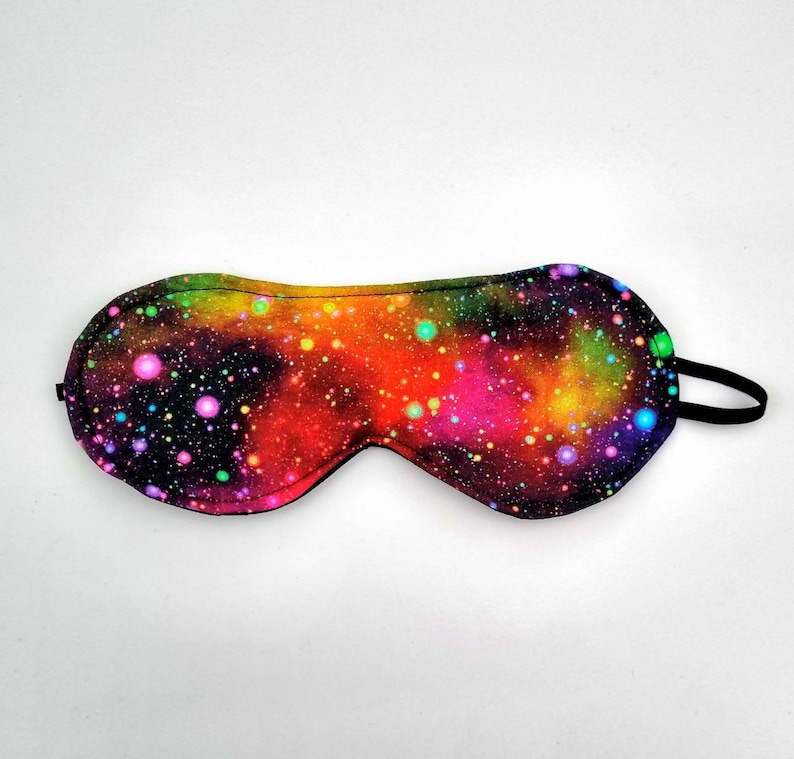 Handgefertigte Schlafmasken aus 100% Baumwolle Speckled galaxy