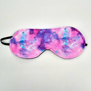 Handgefertigte Schlafmasken aus 100% Baumwolle Marble galaxy