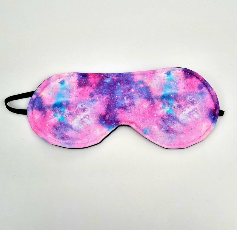 Handgefertigte Schlafmasken aus 100% Baumwolle Marble galaxy