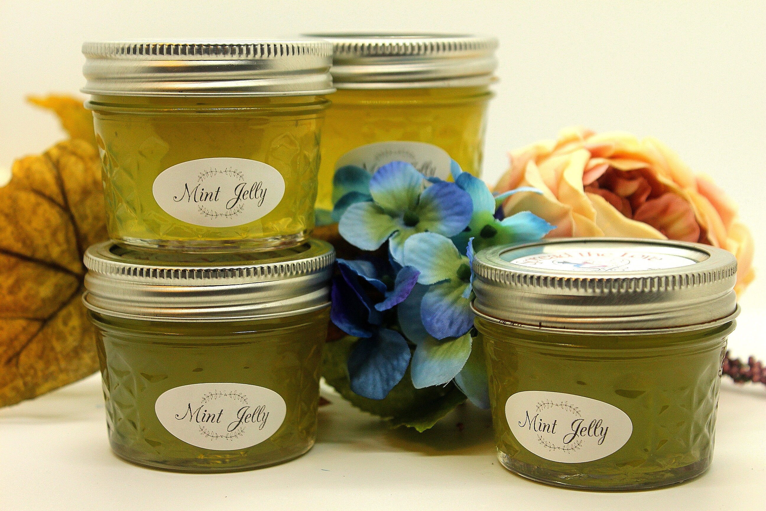 Mint Jelly Homemade Mint Jelly Jam Gift Set Foodie Etsy