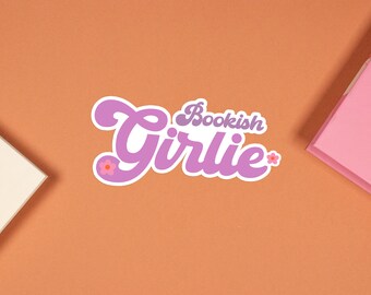 Roze Kindle-sticker | Leeszuchtige meid | Boek minnaar cadeau | Laptopsticker