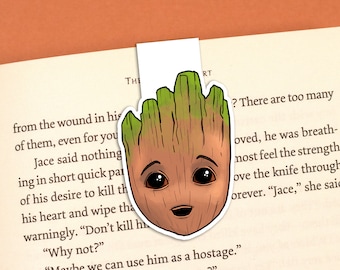 Segnalibro magnetico Baby Groot: regalo letterario dei Guardiani della Galassia
