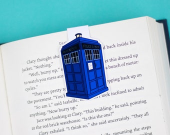 Tardis Magnetic Bookmark: Doctor Who Gift
