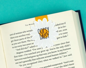 Oopsy Daisy Magnetic Bookmark | Cute Flower Bookmark | Bookish Gift