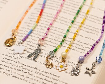 Handmade Beaded Bookmark | Colourful Book Lover Gift | Bookish Reading Accessory
