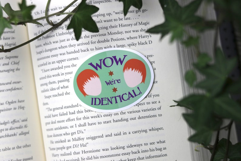 Harry Potter Quote Sticker Fred & Weasley Harry Etsy