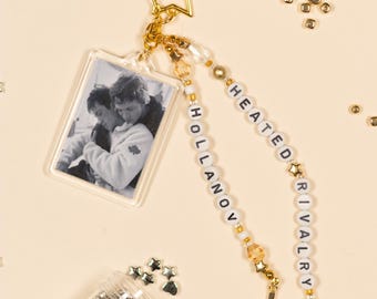 Hockey Player Lovers | Beaded Keychain | Photo Keyring