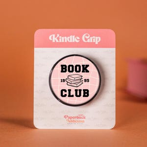 Kindle Grip | Book Club | Phone Holder/Stand | with Resin Finish Bookish Gift