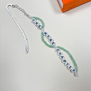 Friendship Bracelet Style Beaded Bookmark | One More Chapter | Personalised | Made To Order