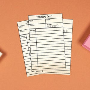 Naklejki na karty biblioteczne | Naklejki z recenzjami książek | Pakiet naklejek do dziennika książek | Prezent książkowy