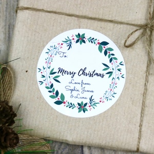 Personalised Christmas Gift Tags | Christmas Gift Labels | Holiday Labels | Gift Tag | Christmas Label Sticker
