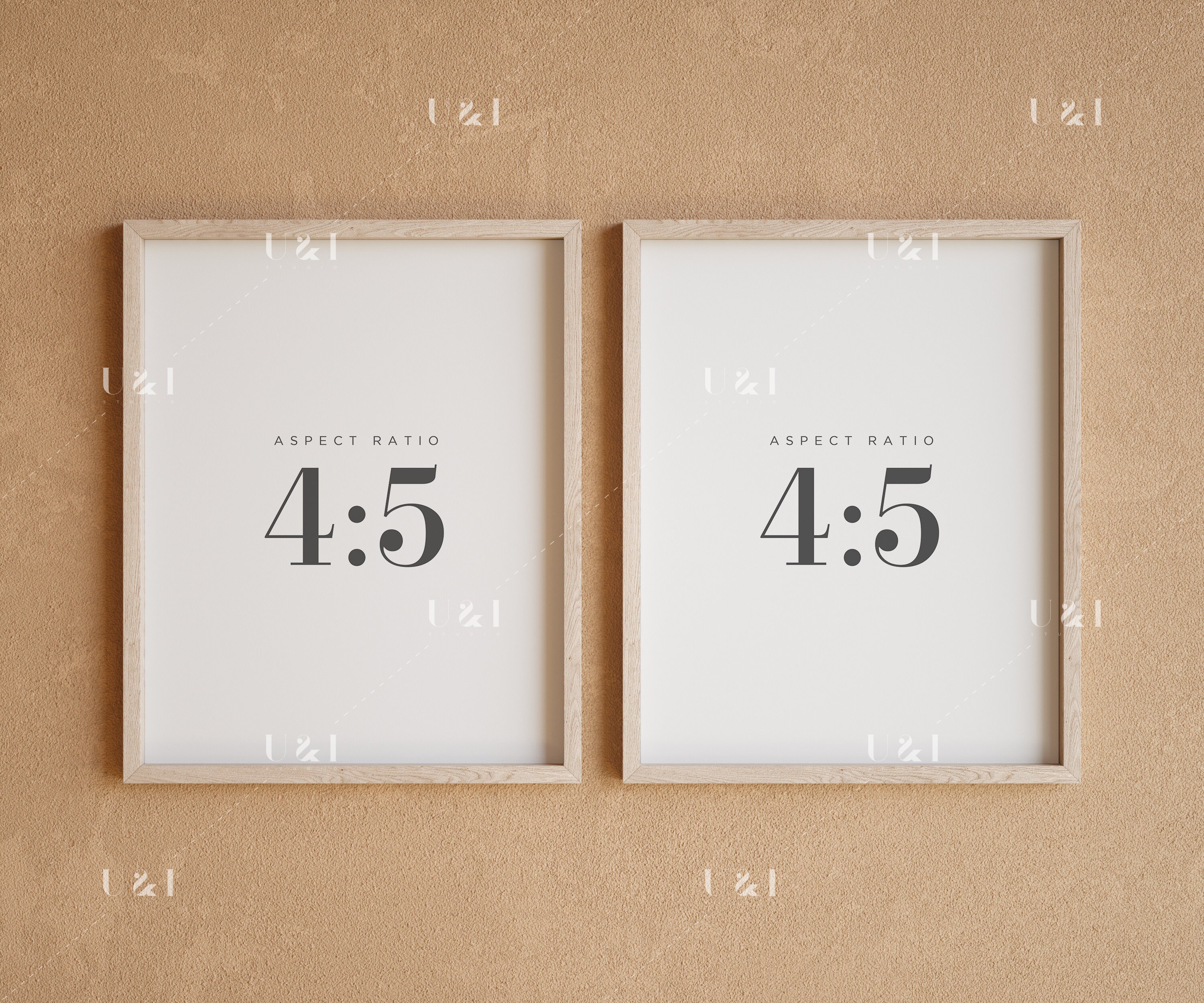 2 Frame Mock Up 2 Vertical Frames 4x5 Ratio Mockup Frame Etsy UK