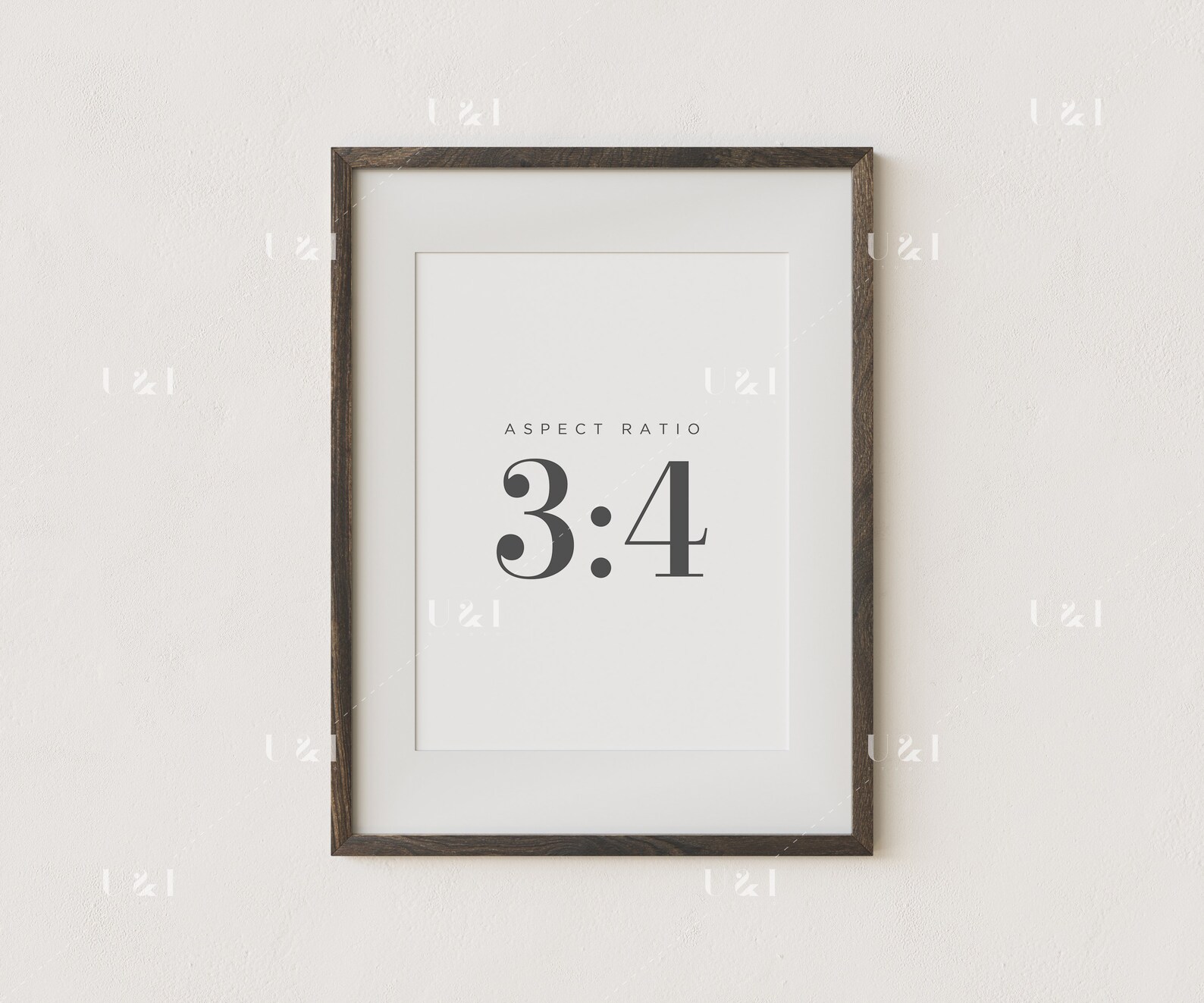 34 Ratio 9x12 12x16 18x24 Portrait Frame Mockup Dark Wooden Etsy