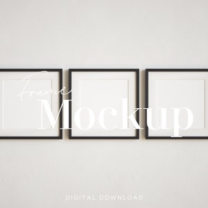 Black Wood Frame, Black Mockup, Wooden Frame Mockup, Frame Mockup, Mockup, Gallery Wall Frame Mockup, Square Frame Mockup, Dark Wood Frame