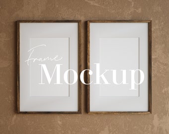 2x3 ratio mockup, Gallery Wall Frame Mockup, Two mockup frame, 2 frame mock up, 2 vertical frames, Two frames mockup, Brow Wall mockup