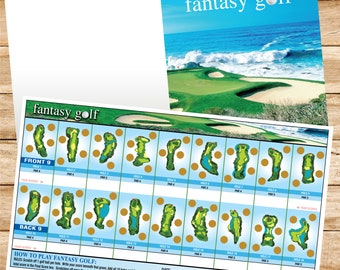 Scratch Off Golf Cards (pack of 25) - Golf Gifts - Golf Games - Great Golf Gifts for Men - Golf Gifts for Women - Fantasy Golf Fundraisers