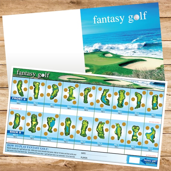 Scratch off Golf Cards pack of 25 Golf Gifts Golf Games 