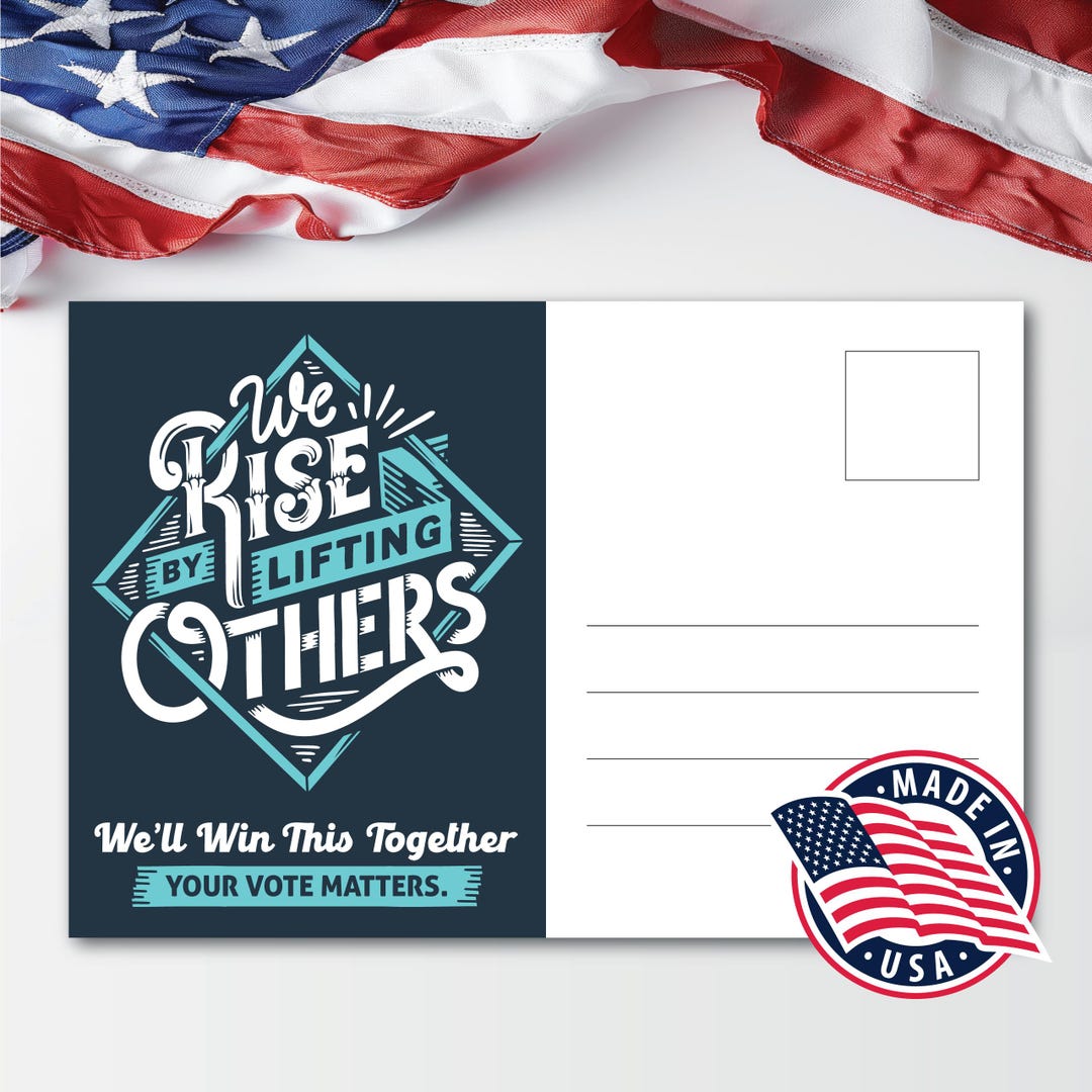 Voting Rights Postcards Voter Postcards 4x6 With Blank Back - Vote Postcards Bulk - Get Out the ...