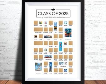Senior Year 2025 Scratch Off Poster - Graduation Gifts from Parents - Class of 2025 Gift - Senior 2025 Gifts - Senior Year Gift - Graduation