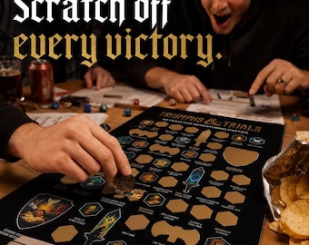 Dungeon Master Gift, DnD Scratch Off Poster, Dungeons and Dragons Gift, DnD Wall Art, Tabletop Gamer Gift, DnD Room Decor
