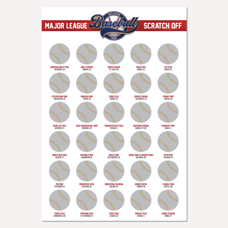 baseball scratch off poster