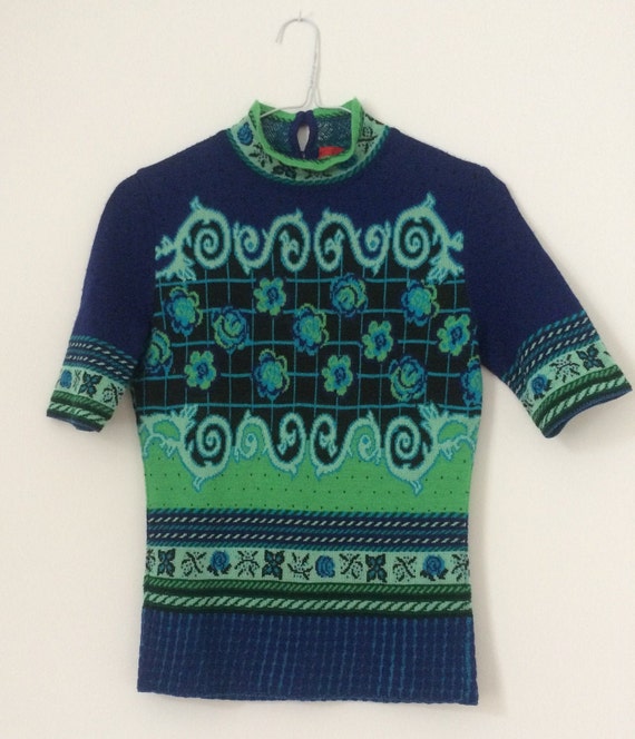 Kenzo Knit Top with Bold Graphic Print by Kenzo Ta