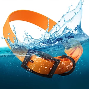 BioThane® Waterproof Buckle Dog Collar - Tangerine
